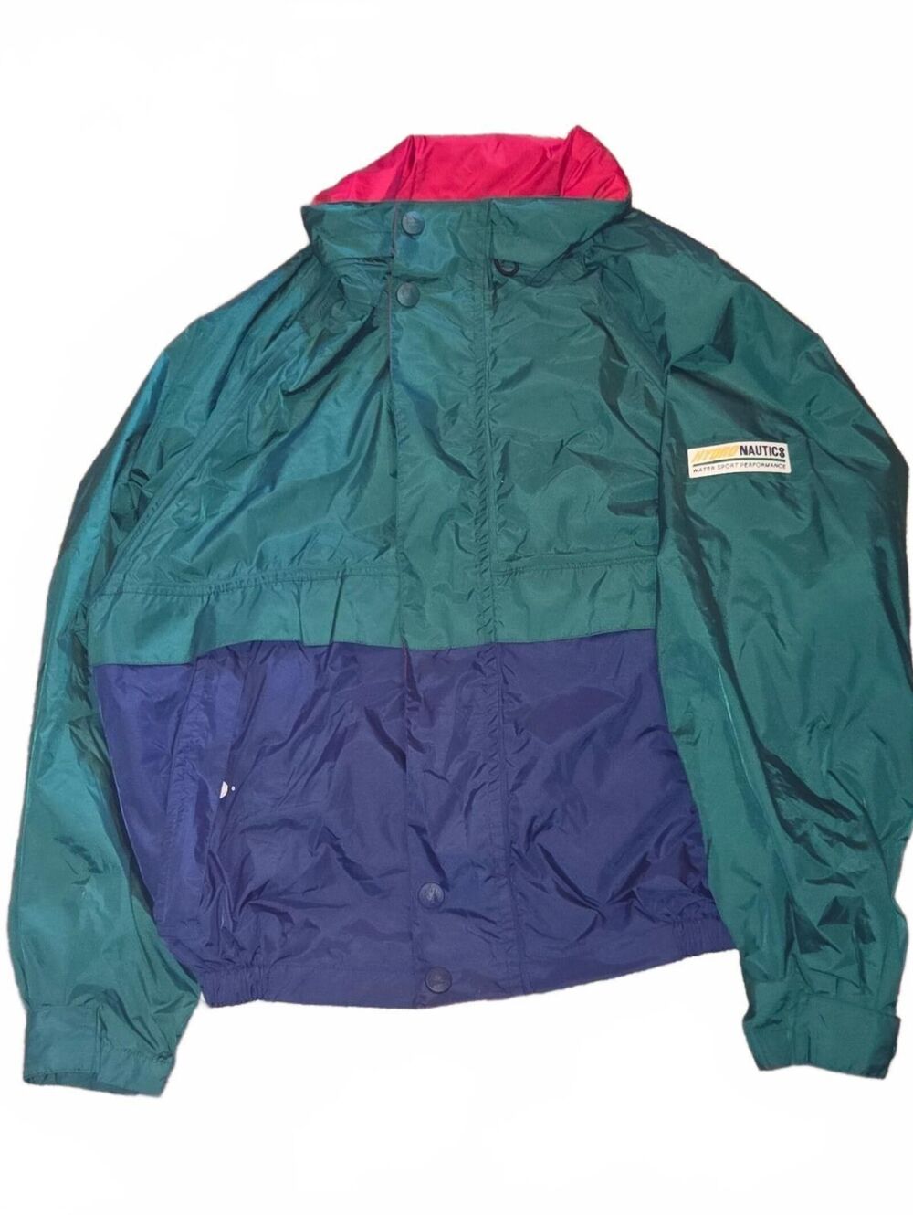 Vintage Nautica Water Sport Performance colorblock windbreaker jacket Medium NWT